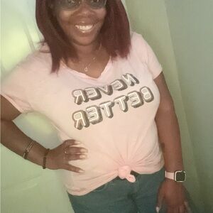 Pink Graphic Tee - Never Better